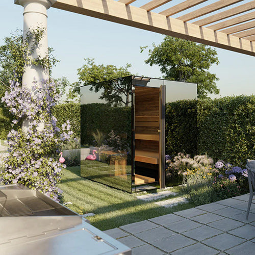 ThermaSol Vue Sauna Cabin, Mirrored Glass, Up to 4 Persons