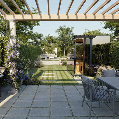 ThermaSol Vue Sauna Cabin, Mirrored Glass, Up to 4 Persons