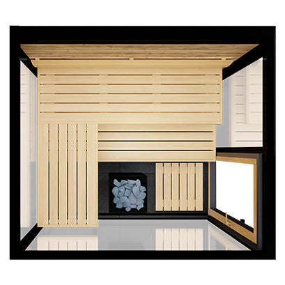 ThermaSol Vue Sauna Cabin, Mirrored Glass, Up to 4 Persons