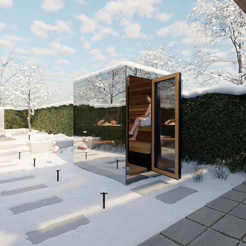 ThermaSol Vue Sauna Cabin, Mirrored Glass, Up to 4 Persons