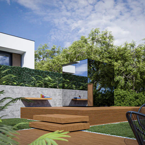 ThermaSol Vue Sauna Cabin, Mirrored Glass, Up to 4 Persons