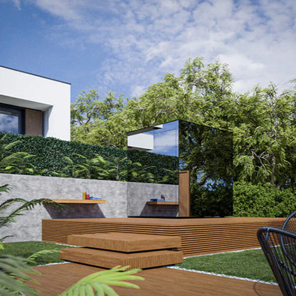 ThermaSol Vue Sauna Cabin, Mirrored Glass, Up to 4 Persons