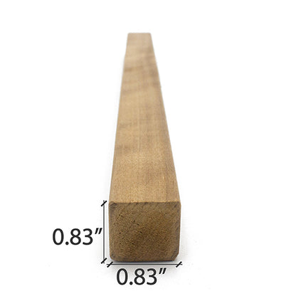PROSAUNAS Thermo-Aspen Sauna Moulding 1" x 1" Smooth 4-Side Eased Edges SHP Profile