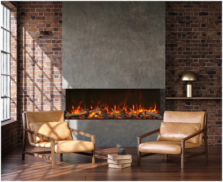Amantii Trv View Extra Tall  - 60" Indoor / Outdoor 3 Sided Electric Fireplace Featuring  22" Height-60-TRV-XT-XL