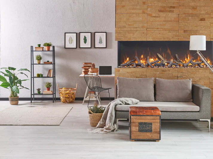 Amantii Trv View Extra Tall  - 60" Indoor / Outdoor 3 Sided Electric Fireplace Featuring  22" Height-60-TRV-XT-XL