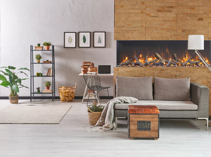 Amantii Trv View Extra Tall  - 60" Indoor / Outdoor 3 Sided Electric Fireplace Featuring  22" Height-60-TRV-XT-XL