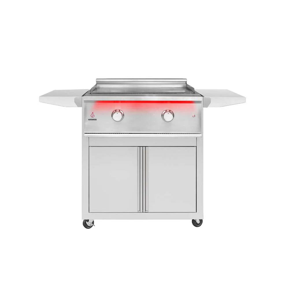 TrueFlame Grills Deluxe Cart, Handleless, Fold-Down Side Shelves, KD (Fits TFG30, TFG30L)-CART-TF-GRID30