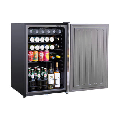 TrueFlame Grills 22" Deluxe Outdoor Approved Refrigerator with Stainless Steel Door and Handle (4.1c)-AMD-RFR-22D