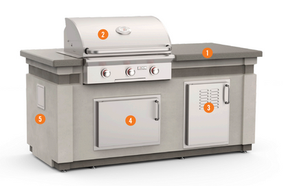 American Outdoor Grill 30” T-Series Island Bundle - IP30TO-CGT-75SM