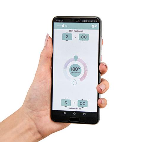HUUM Digital On/Off, Time, Temperature Control with Wi-Fi, Black