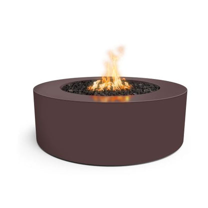 The Outdoor Plus 48-Inch Java, Powder Coated Steel, Liquid Propane Fueled Unity Round Fire Pit with Match Lit Ignition - OPT-UNYPC48-JAV-LP