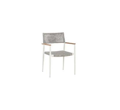 SUNPAN Nava Stackable Dining Armchair – White