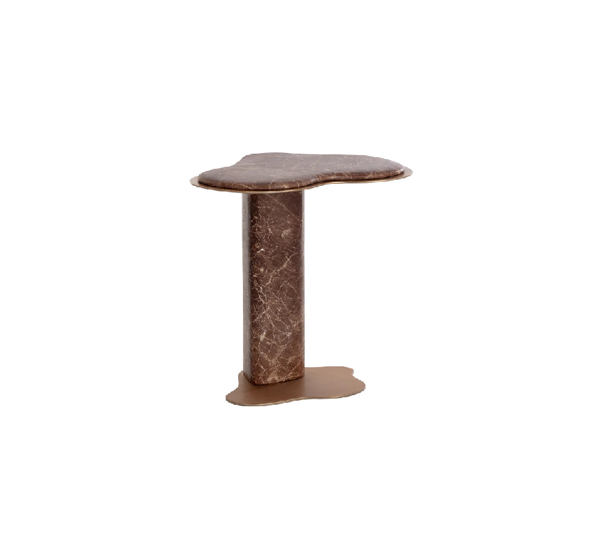 SUNPAN Isola End Table - Marble Look