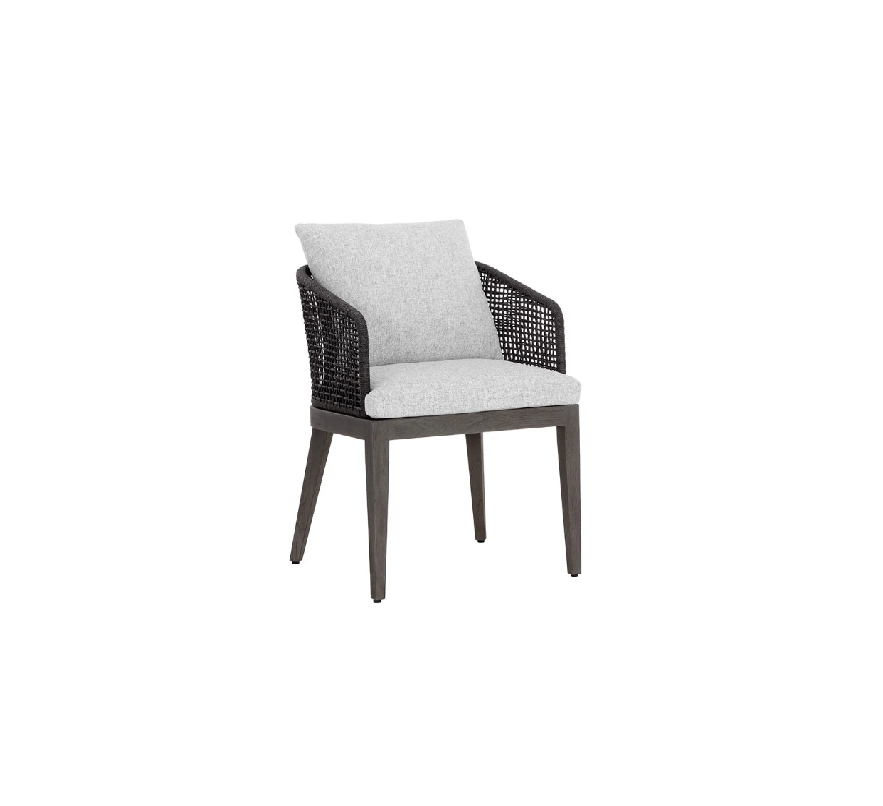 SUNPAN Capri Dining Armchair - Smoke Grey