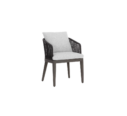 SUNPAN Capri Dining Armchair - Smoke Grey