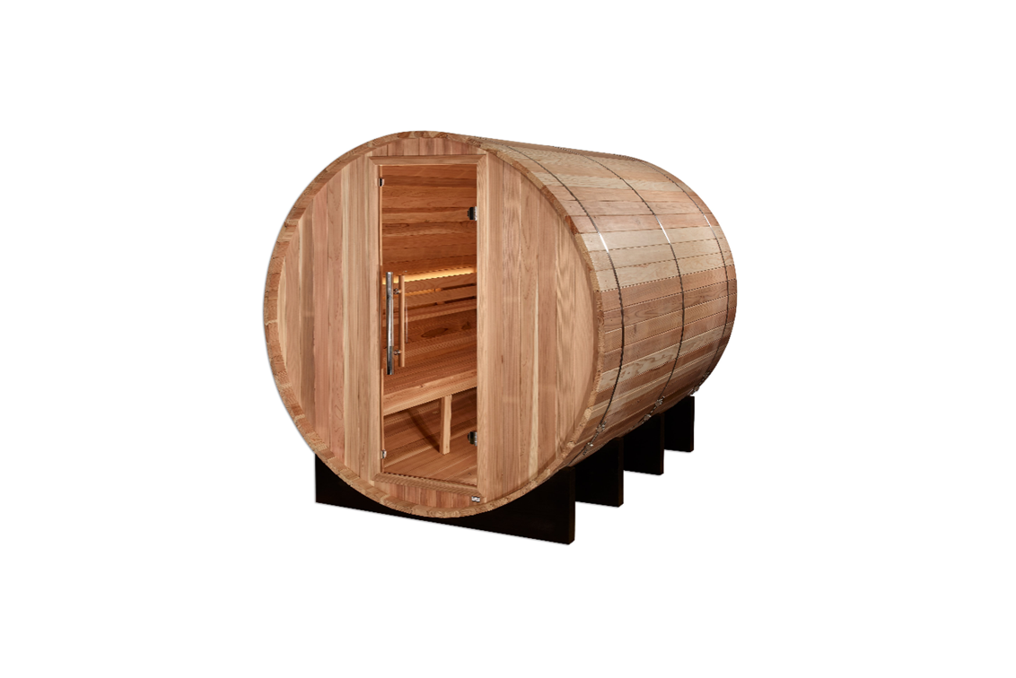 Golden Designs "Klosters" 6 Person Barrel Traditional Sauna