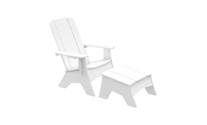Ledge Lounger Mainstay Adirondack Ottoman (Available in 7 Resin Colors) - LL-MS-AO-GRY