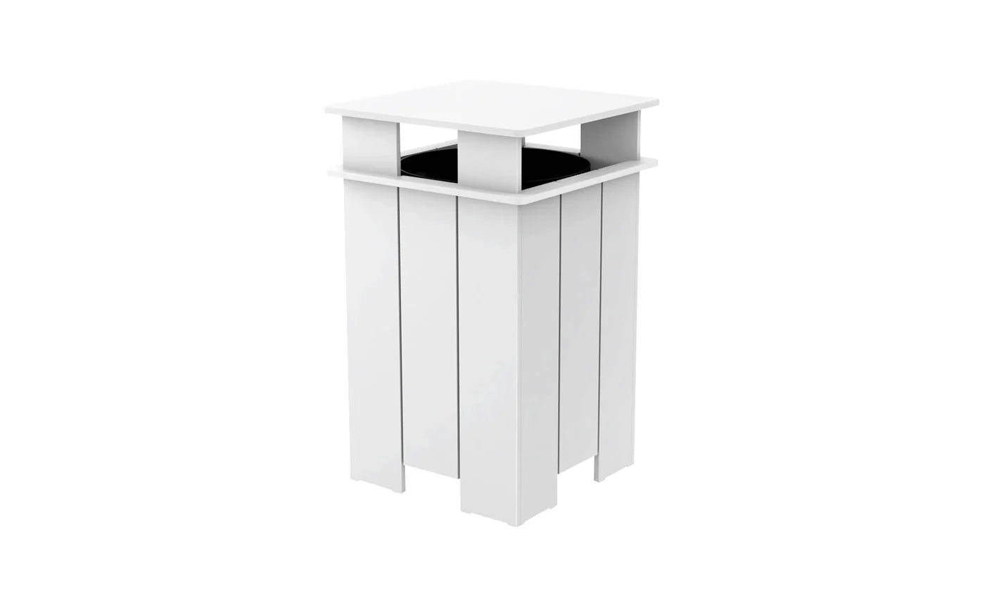 Ledge Lounger Mainstay Square Trash Bin (Available in 8 Resin Colors) - LL-MS-ITB-SQ-CD