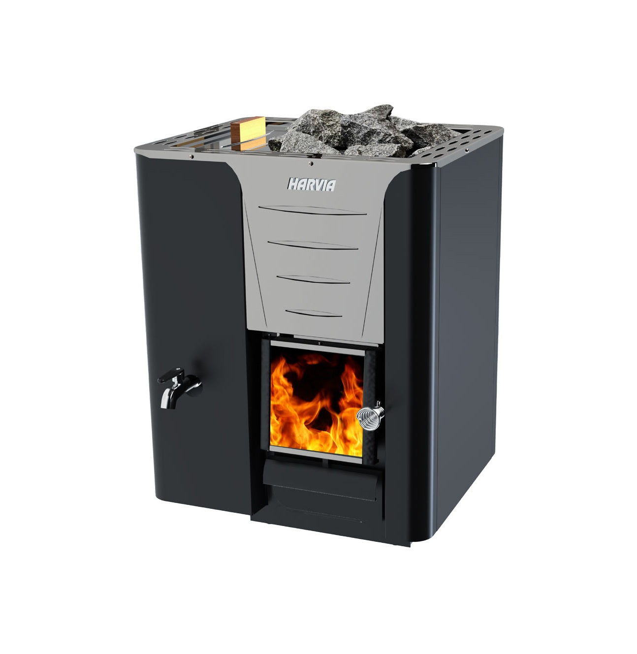 Harvia PRO Series LS, 24.1kW, Sauna Wood Stove with Water Tank