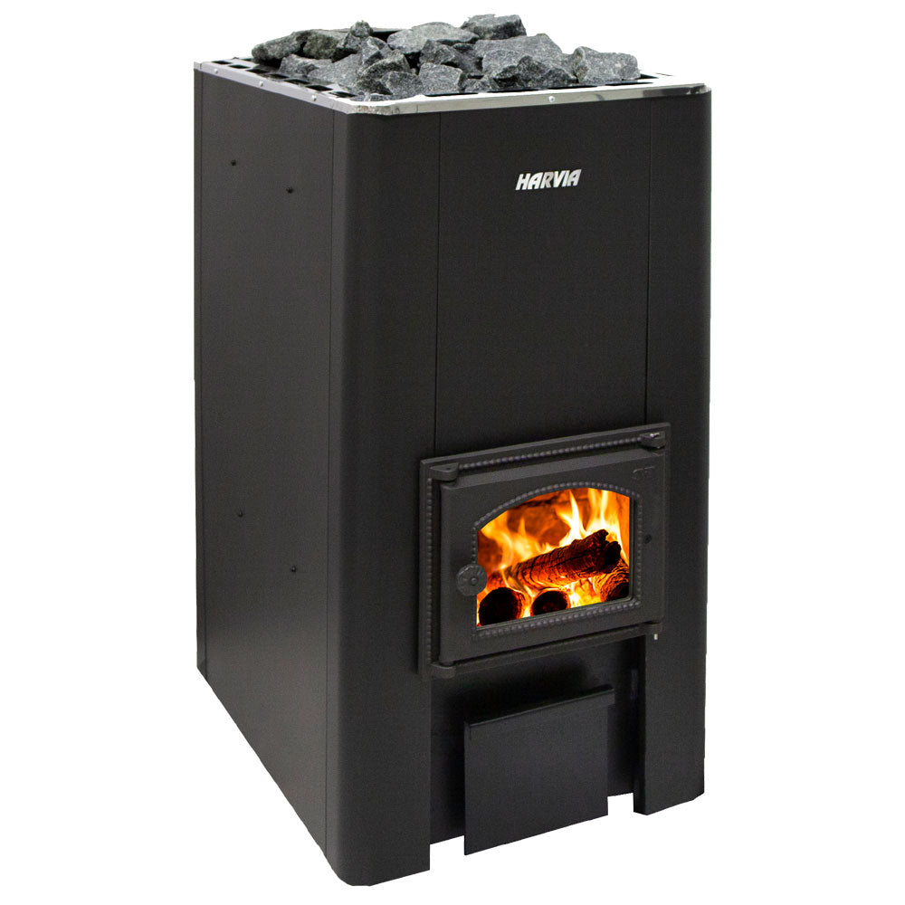 Harvia 50 SL 40kW Black Wood-Burning Sauna Stove 