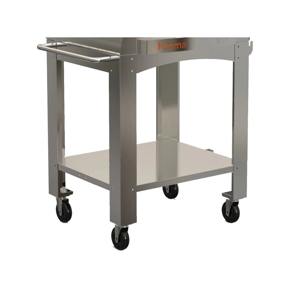 WPPO Stainless Steel Stand/Cart for 42" Karma Wood-Fired Oven - WKCT-3S