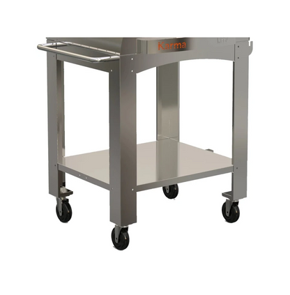 WPPO Stainless Steel Stand/Cart for 42" Karma Wood-Fired Oven - WKCT-3S