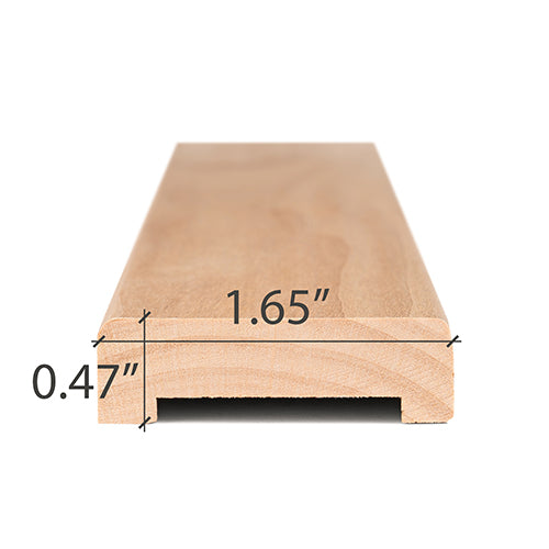 PROSAUNAS Alder Sauna Door Trim 1" x 2" Casing UK Profile