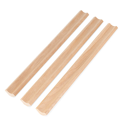 PROSAUNAS Alder Sauna Inside Corner Trim 1" x 2" Cove Moulding SI Profile