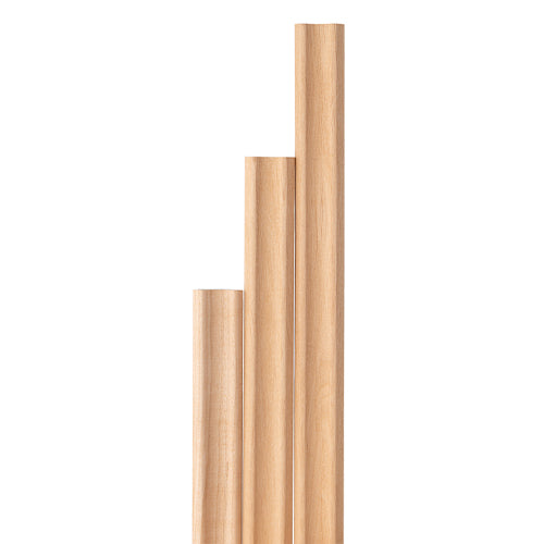 PROSAUNAS Alder Sauna Inside Corner Trim 1" x 2" Cove Moulding SI Profile