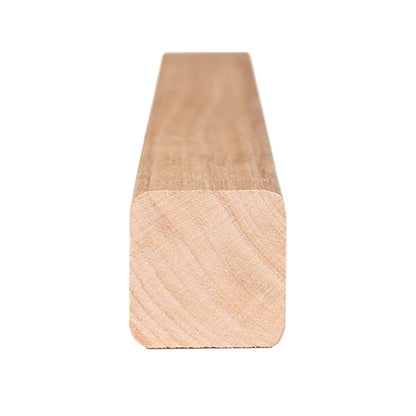 PROSAUNAS Alder Sauna Trim Moulding 1" x 1" Smooth 4-Side Eased Edges SHP