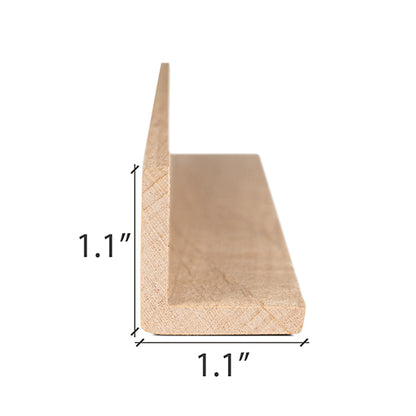 PROSAUNAS Alder Sauna Outside Corner Trim 2" x 2" Angle Moulding VA Profile