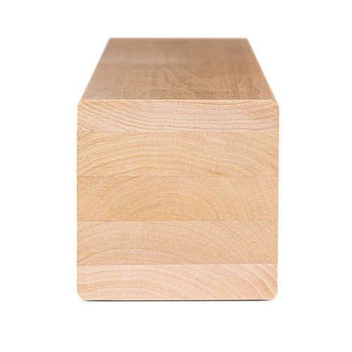 PROSAUNAS Alder Sauna Bench & Support Material 3" x 3" Smooth 4-Side Eased Edges SHP