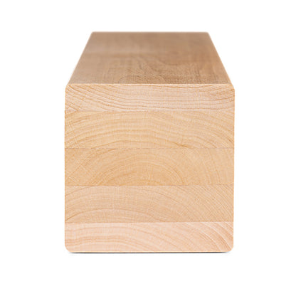 PROSAUNAS Alder Sauna Bench & Support Material 3" x 3" Smooth 4-Side Eased Edges SHP