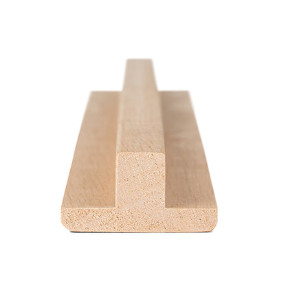 PROSAUNAS Alder Sauna T-Moulding 1" x 2" Smooth Finish