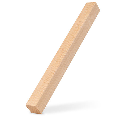 PROSAUNAS Alder Sauna Trim Moulding 2" x 2" (28mm x 28mm) Smooth 4-Side Eased Edges SHP