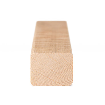 PROSAUNAS Alder Sauna Trim Moulding 2" x 2" (28mm x 36mm) Smooth 4-Side Eased Edges SHP