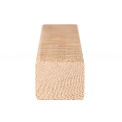 PROSAUNAS Alder Sauna Trim Moulding 2" x 2" (28mm x 36mm) Smooth 4-Side Eased Edges SHP