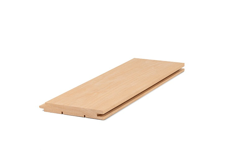PROSAUNAS Alder Sauna Wall Cladding 1" x 5" Tongue & Groove Nickel-Gap STS4