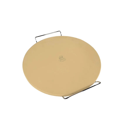 WPPO 15" Pizza Stone w/ Metal Rack-WKST-15R