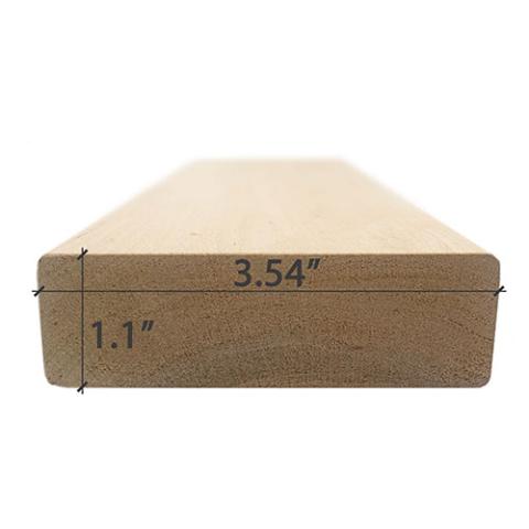 Prosaunas Alder 2x4 S4SEE SHP Profile, Bench Material - WOOD646-1