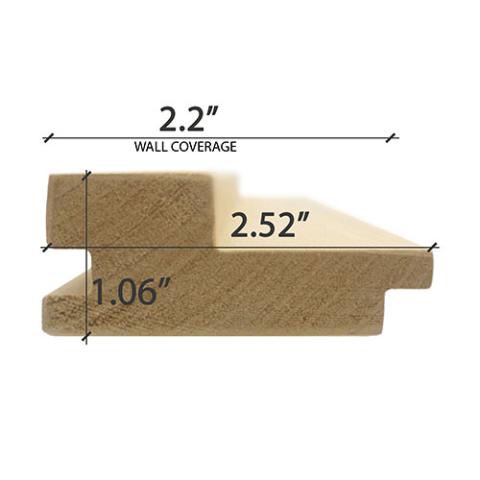 Prosaunas Alder Grace™ 2x3 T&G, Large-Gap, Wall Material