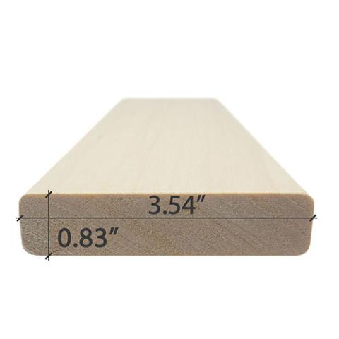 Prosaunas Aspen 1x4 S4SEE SHP Profile, Bench Material - WOOD638-1