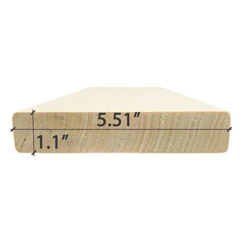 Prosaunas Aspen 2x6 S4SEE SHP Profile, Bench Material - WOOD639-1