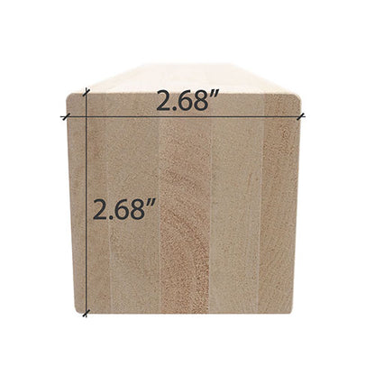 PROSAUNAS Aspen Sauna Bench & Support Material 3" x 3" Smooth 4-Side Eased Edges SHP