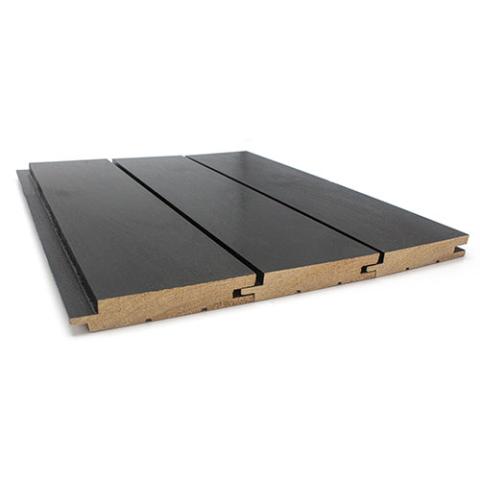 Prosaunas Aspen Midnight Black 1x4 T&G STS4, Nickel-Gap, Wall Material