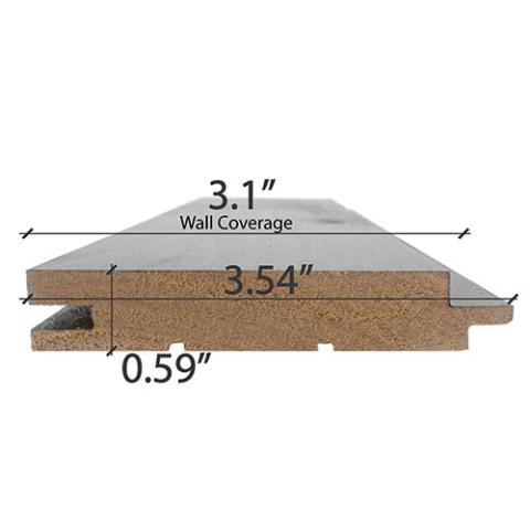 Prosaunas Aspen Midnight Black 1x4 T&G STS4, Nickel-Gap, Wall Material