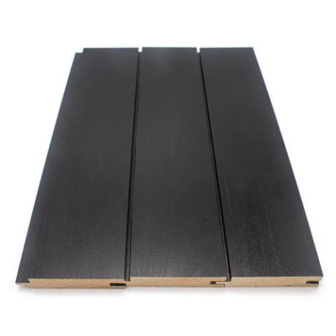 Prosaunas Aspen Midnight Black 1x4 T&G STS4, Nickel-Gap, Wall Material