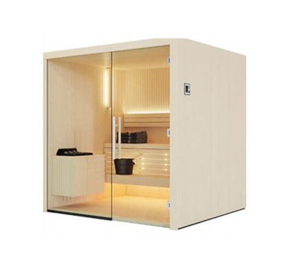 Auroom Libera Glass Indoor Sauna Kit – Elegant & Customizable (Up to 6 Persons)