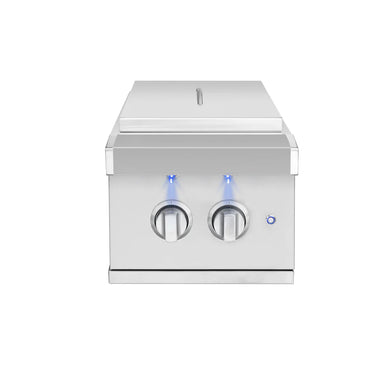 American Made Grills Atlas Series Double Side Burner, Liquid Propane - ATSSB2-LP