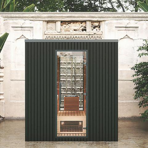 Auroom Garda Outdoor Cabin Sauna, BLACK